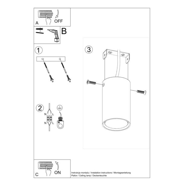 Lámpara de Techo LAGOS 10 [SOL-SL.0996]
