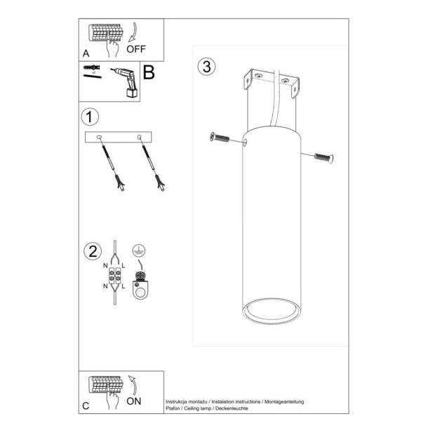Lámpara de Techo LAGOS 20 [SOL-SL.0997]