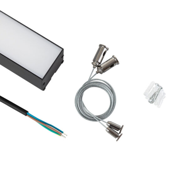 Luminaria Lineal LED Philips 2835 150Cm 50W 2700ºK IP40 Acabado Negro  Superficie/ Suspendida