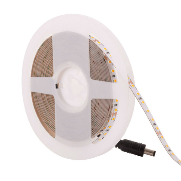Tira de 600 LEDs 60W 7.000Lm CRI85 3000ºK SMD2835 24VDC IP65 40.000H [CA-2835-600-24-IP65-EXWW]-Blanco Cálido