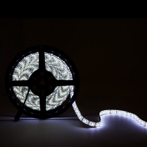 Tira de 60 LEDs/M 100W 6.900Lm CRI85 6000ºK SMD5054 12VDC IP65 x5M 40.000H [CA-60-5054-12-IP65-CW]-Blanco Frío