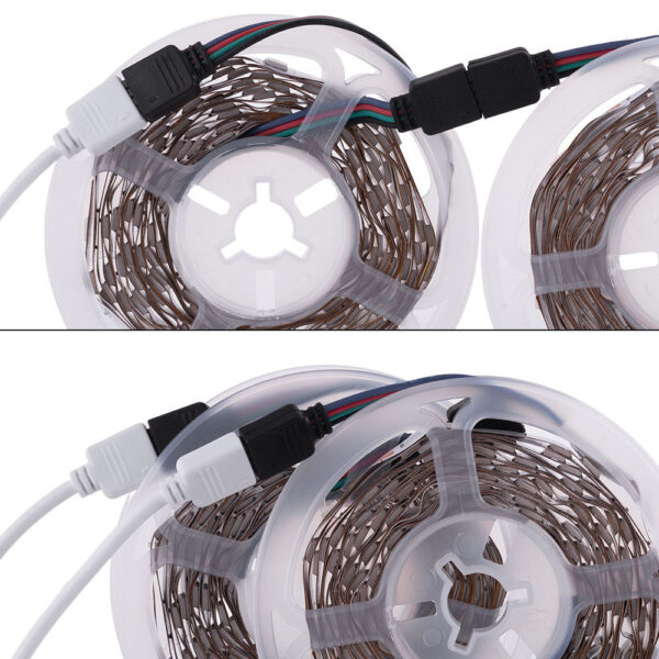 Kit Tira 72W 3.000Lm 300 LEDs 10 metros RGB Blister Transformador, Controlador, Control Bluetooth IP20 40.000H [CA-KITRGB-10M]