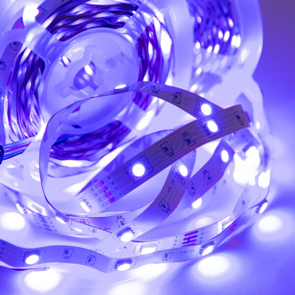 Kit Tira 108W 4.500Lm 450 LEDs 15 metros RGB Blister Transformador, Controlador, Control Remoto IP20 40.000H [CA-KITRGB-15M]