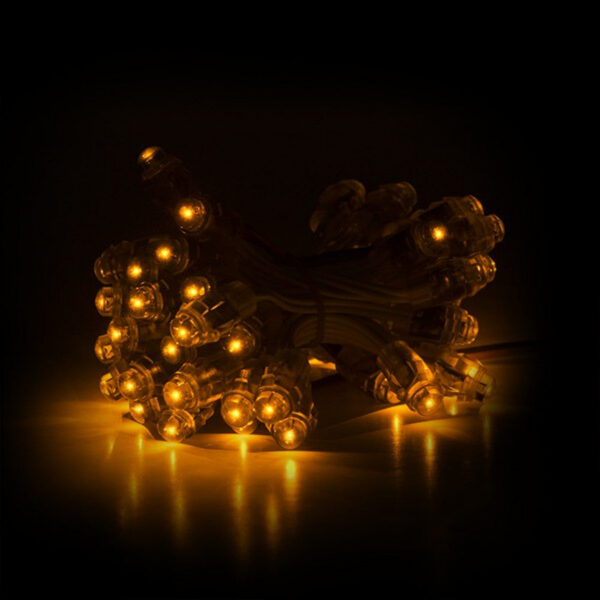 Pixel LED 0.1W 2Lm 12Mm 5V Epistar (Cadena 50 Unidades) Amarillo 50.000H [DE-PIX-12-Y]