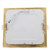 Placa LED 12W 1200Lm 2700ºK Cuadrada Dorado 50.000H [GL-CL-S12N-G-WW]