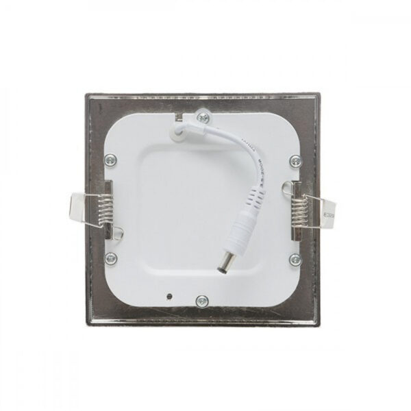 Placa LED 6W 600Lm 6000ºK Cuadrada Niquel Satinado 50.000H [GL-CL-S6N-CW]