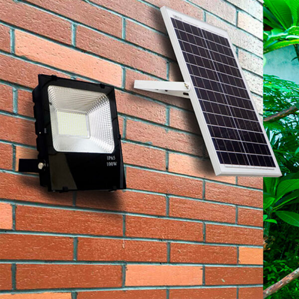 Foco Proyector LED 200W 20.000Lm 6000ºK Solar Sensor 200W + Control Remoto Panel 6V/30W 40.000H  [HO-626006-CW]