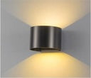 Aplique LED Exterior 2x5W 100Lm/W IP65 Negro 4000K [HO-APL07-IP65-B-W]