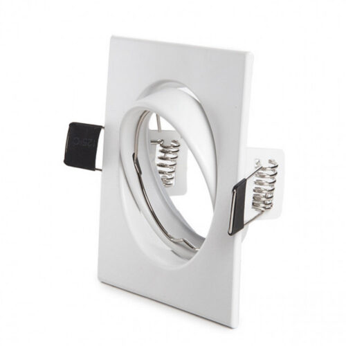 ho_aro_2008_0 Aro Foco Downlight Basculante Cuadrado Blanco 83/83Mm