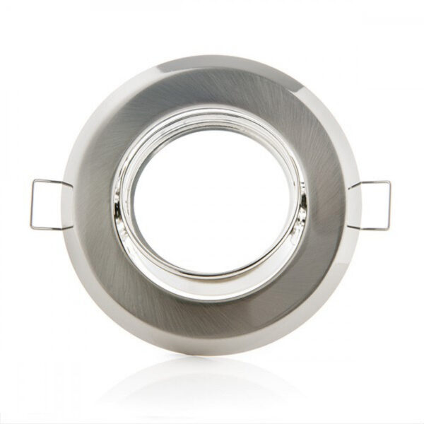 Aro Foco Downlight  Circular Basculante Acero 92M