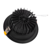 Foco Downlight Circular LED 20W 2.000Lm 6000ºK Anti-Deslumbrante UGR19 40.000H Negro