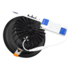 Foco Downlight Circular LED 20W 2.000Lm 6000ºK Anti-Deslumbrante UGR19 40.000H Negro
