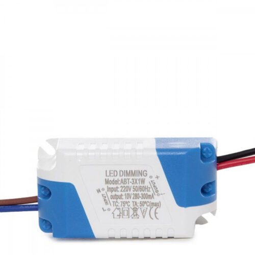 ho_drdim_3w_0 Driver Dimable Foco Downlight LED 3W