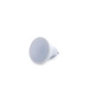 Pack de 5 Bombillas LED GU10 6W 700Lm 6000ºK 40.000H - Aro Downlight Redondo Inclinable "Vepa" Acero 90mm - Blanco