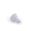Pack de 5 Bombillas LED GU10 6W 700Lm 6000ºK 40.000H - Aro Downlight Redondo Inclinable "Vepa" Acero 90mm - Blanco