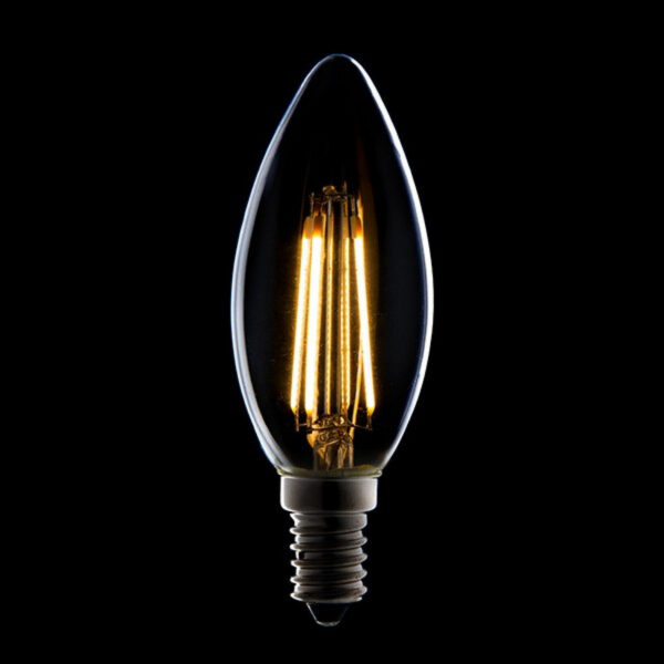 Bombilla LED E14 4W 273Lm 2000ºK Filamento 40.000H [HO-J14DHA42-WW]