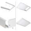 Panel LED 24W 2.100Lm 6000ºK 60x30cm + Kit de Superficie 40.000H [HO-KITPAN60X30-24W-CW]