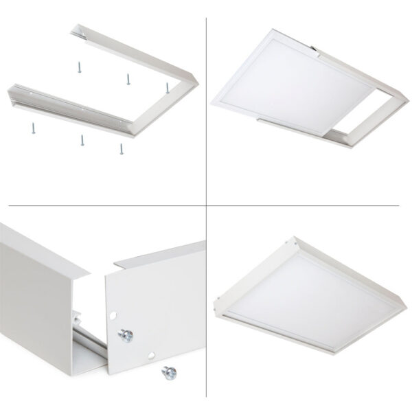 Panel LED 24W 2.100Lm 6000ºK 60x30cm + Kit de Superficie 40.000H [HO-KITPAN60X30-24W-CW]