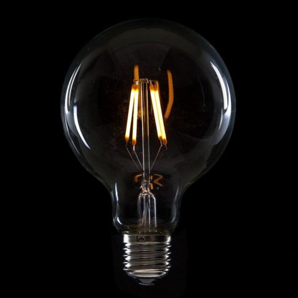 Bombilla LED E27 4W  288Lm 2000ºK Filamento G95 40.000H   [HO-LF-G95-E27-4W-WW]
