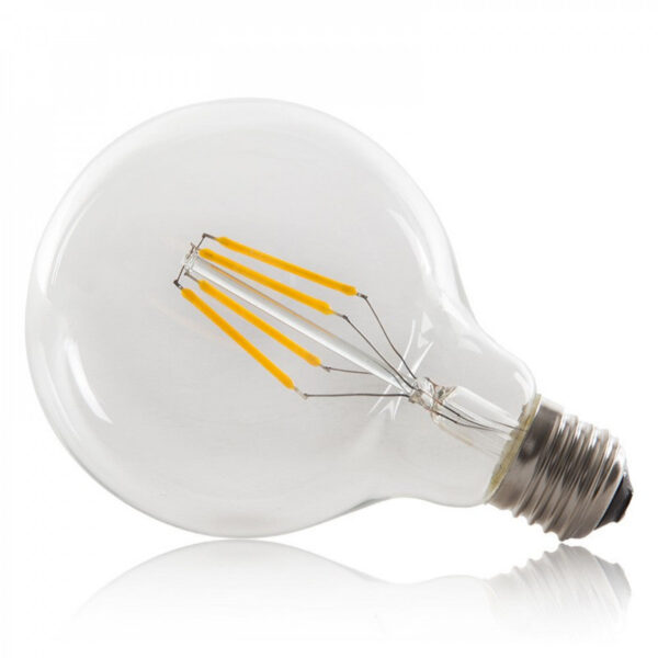 Bombilla LED E27 4W  288Lm 2000ºK Filamento G95 40.000H   [HO-LF-G95-E27-4W-WW]