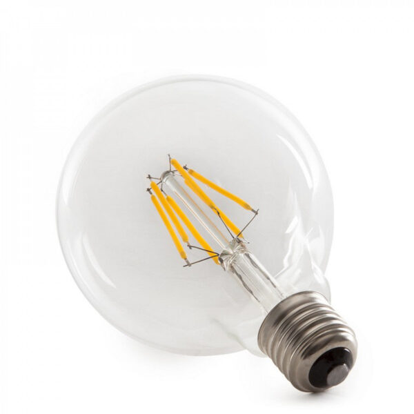 Bombilla LED E27 6W  432Lm 2000ºK Filamento G95 40.000H   [HO-LF-G95-E27-6W-WW]