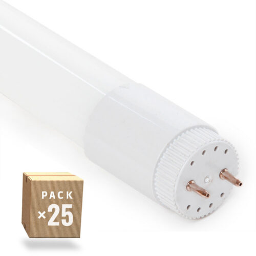 Pack 25 Tubos LED T8 9W 1260Lm 6000ºK Cristal 60Cm 40.000H [HO-LM1056-CW]