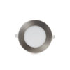 Placa LED 9W 900Lm P.F. 0.99 Níquel Satinado 230V AC [HO-PLCIR9WHPNS-9W-CW]