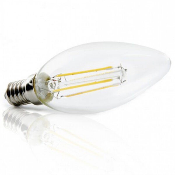 Bombilla LED E14 4W 273Lm 2700ºK Filamento Estuche Personalizado 40.000H [JTX-J14DHA42-WW-EP06]