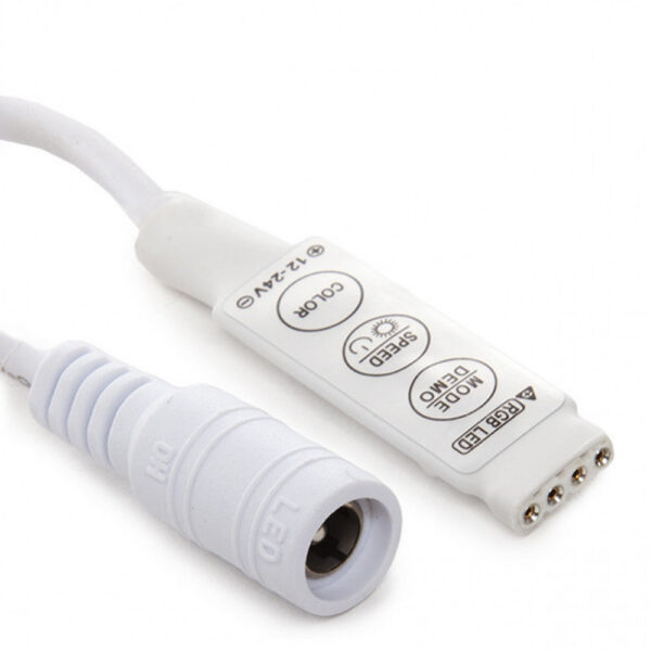 Controlador Mini Tira LED RGB 12-24VDC ► 144W