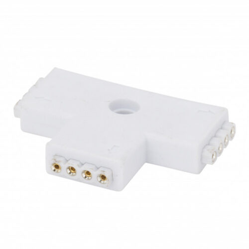 kd_conrap_th_rgb_0 Conector Rápido T Hembra Tira LED 12/24VDC RGB