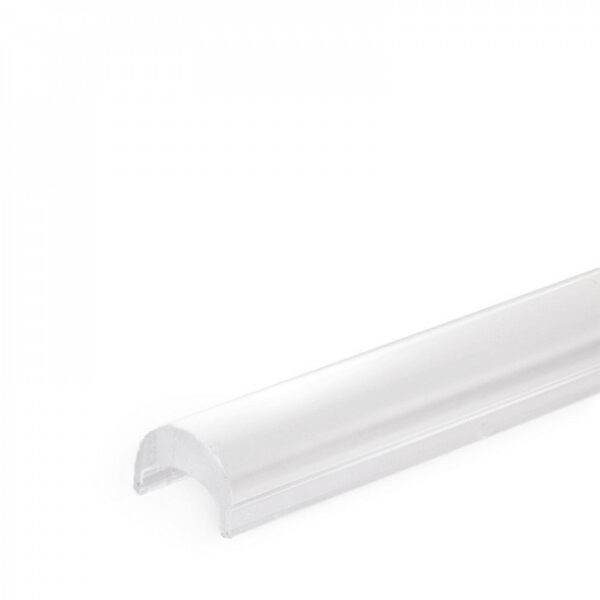 Perfíl Aluminio para Tira LED Difusor Transparente LLE-ALP001-RL x 2M
