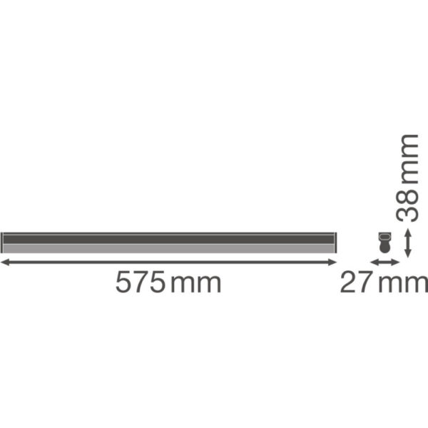 [LVE-4058075099715] Luminaria LED Lineal Ledvance "Compact"   10W 1000Lm 4000K 140º IP20