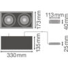 [LVE-4058075113985] Foco Spot LED LEDVANCE    2*30W 2*2700Lm 4000K 38º IP20