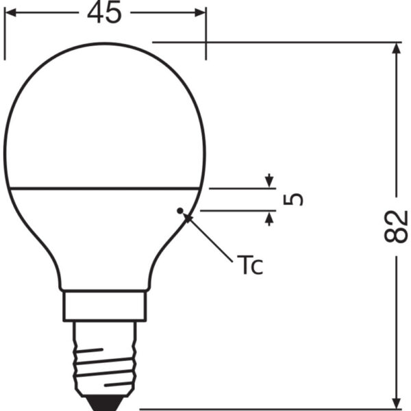 [LVE-4058075147898] Ledvance/Osram Bombilla LED "Classic" E14 4,9W 470Lm 2700K 200º IP20