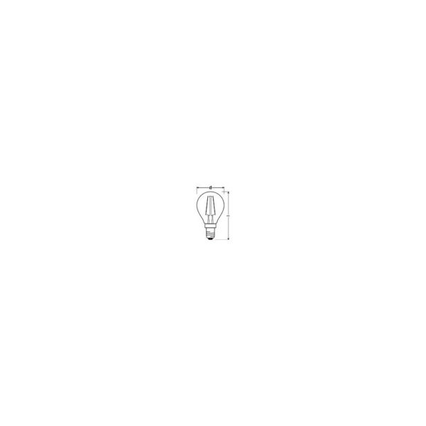 [LVE-4058075290815] Ledvance/Osram Bombilla LED "Classic" E14 2,5W 220Lm 2400K 300º IP20