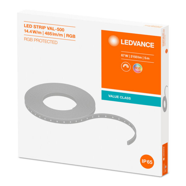 [LVE-4058075404472] Tira de LEDs Ledvance EC Value LS VAL-500/RGB/5/IP6 Regulable