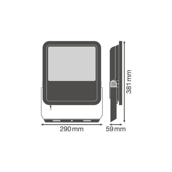 [LVE-4058075423695] Foco Proyector LED Ledvance   125W 13750Lm 3000K 100 x 100º IP65 - Blanco Cálido