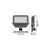 [LVE-4058075460997] Foco Proyector LED Ledvance   50W 5500Lm 3000K 100 x 100º IP65 Sensor - Blanco Cálido