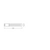 [LVE-4058075557390] Lámpara LED Ledvance/DULUX 2G11 8W 900Lm 3000K 140º IP20