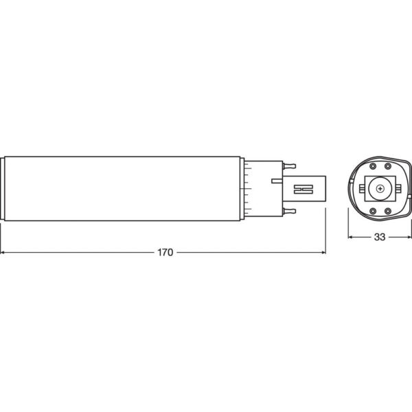[LVE-4058075559172] Lámpara LED Ledvance/DULUX G24q 3 10W 990Lm 3000K 120º IP20