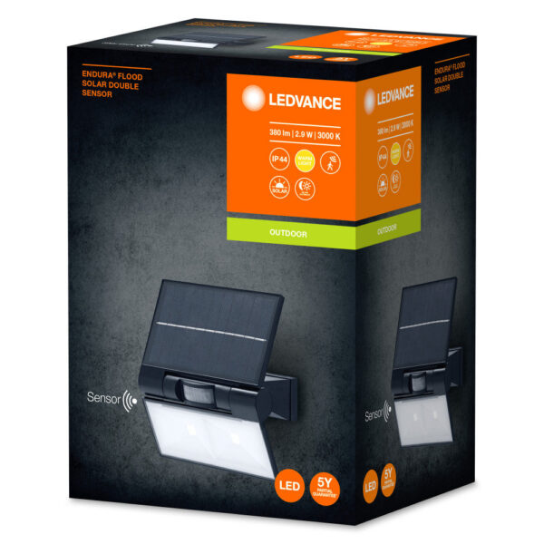 [LVE-4058075576636] Foco Proyector LED Ledvance Solar   2,9W 380Lm 3000K 110º IP44 Regulable - Blanco Cálido