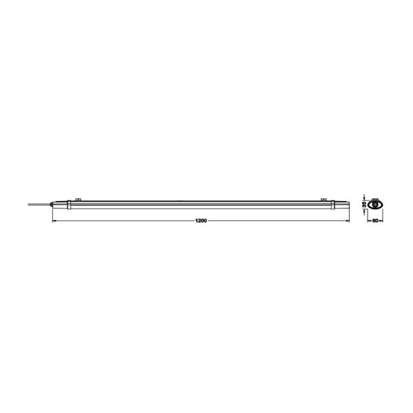 [LVE-4058075601635] Equipo Estanco Ledvance   36W 4320Lm 6500K 110º IP65