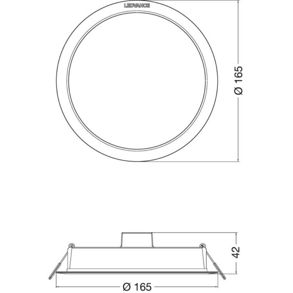 [LVE-4058075703049] Downlight LED LEDVANCE   13W 1300Lm 3000K 100º IP44 - Blanco Cálido