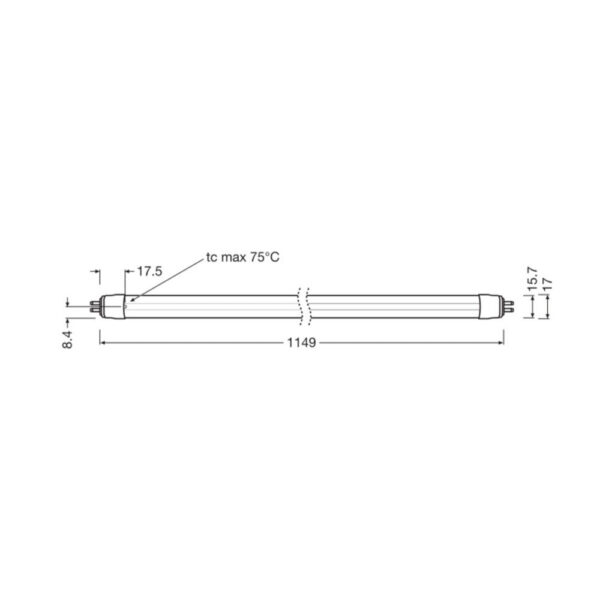[LVE-4058075730472] Tubo LED T5 Ledvance G5 26W 4000Lm 4000K 180º IP20 Regulable