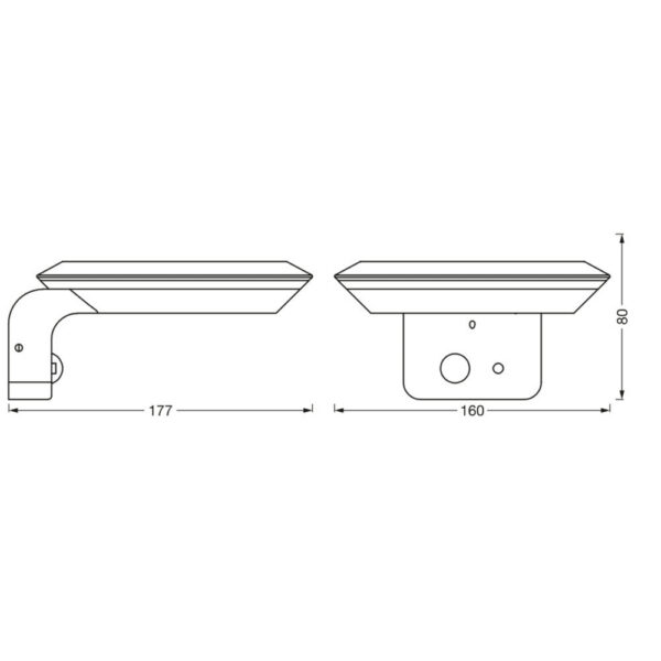[LVE-4058075763210] Luminaría LED Ledvance "Endura" Exterior Sensor   3,6W 180Lm 3000K  IP44 - Blanco Cálido