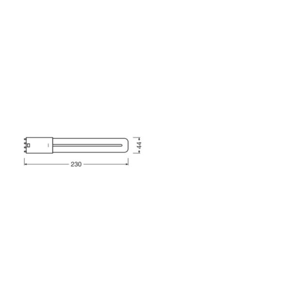 [LVE-4058075822078] Lámpara LED Ledvance/DULUX 2G11 8W 1000Lm 4000K 140º IP20