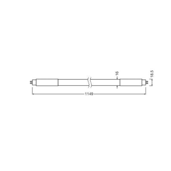 [LVE-4058075824157] Tubo LED T5 Ledvance G5 26W 4000Lm 6500K 190º IP20