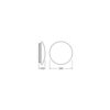 [LVE-4099854042157] Aplique LED Ledvance   42 / 30 / 19W 3500 / 2500 / 1500Lm 3000K 120º IP44