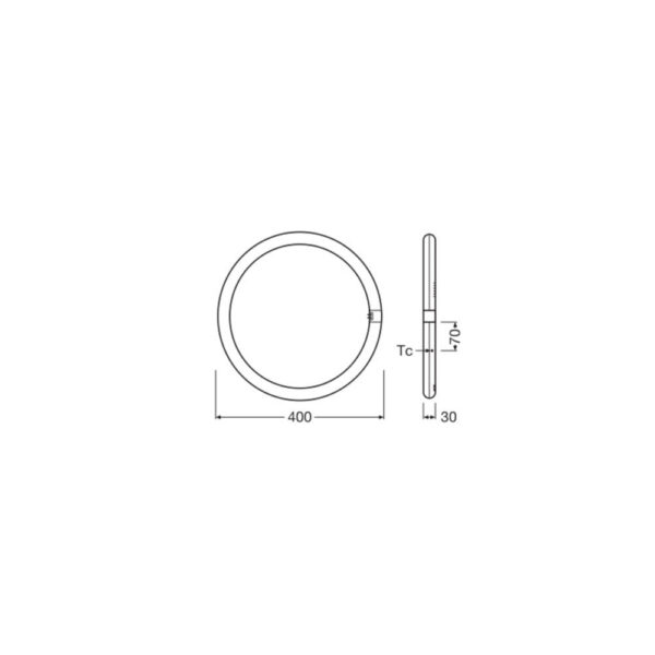 [LVE-4099854042584] Tubo LED T9 Ledvance G10q 24W 2900Lm 6500K 110º IP20