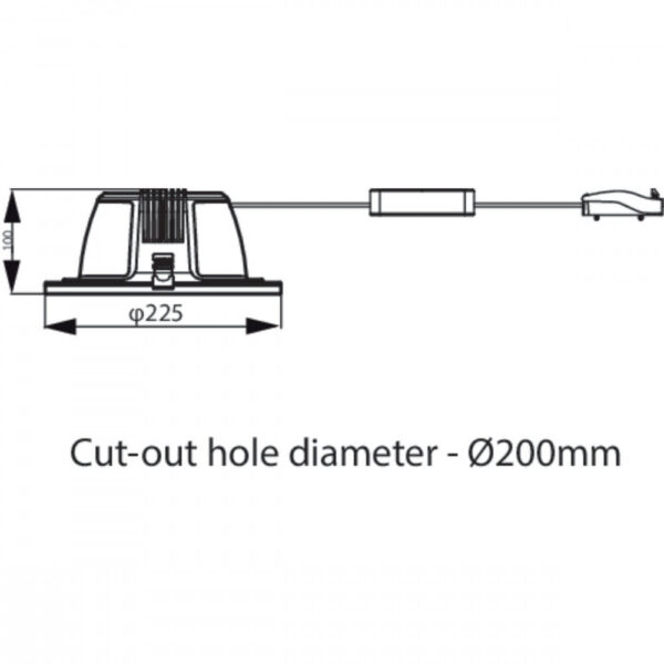 Downlight LED "Philips" 24W 2400Lm 3000ºK IP54 30000H [PH-35402900]
